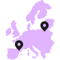 Projects in 20+ European  countries