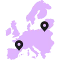 Projects in 20+ European  countries